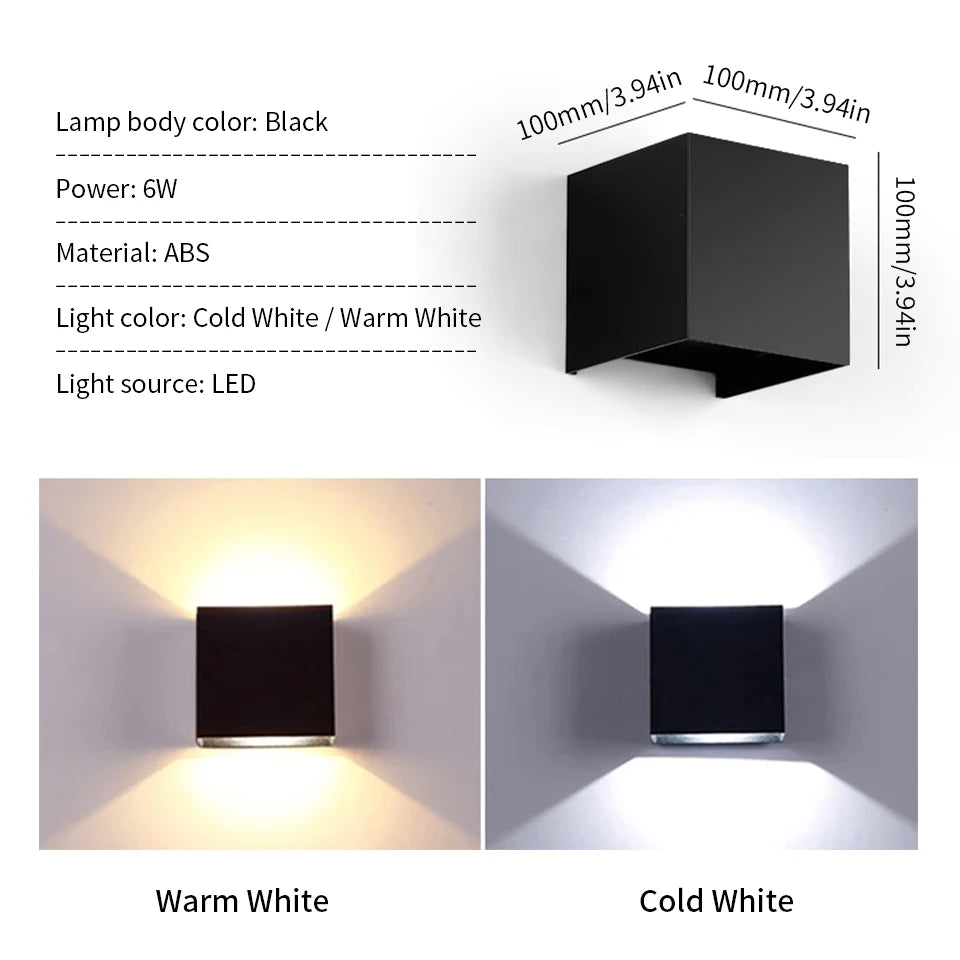 LED Wall Lamp – Indoor/Outdoor Decorative Light for Home