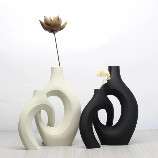 Set of Bohemian Style Art Vases