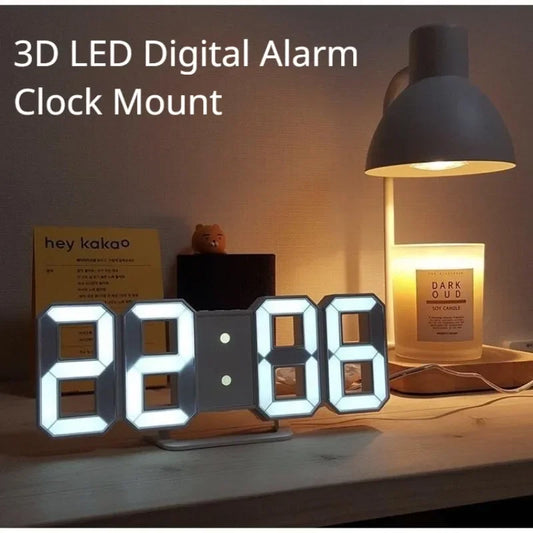 Modern LED Digital Alarm Clock – Sleek Display for Bedroom, Office, and Living Room Décor